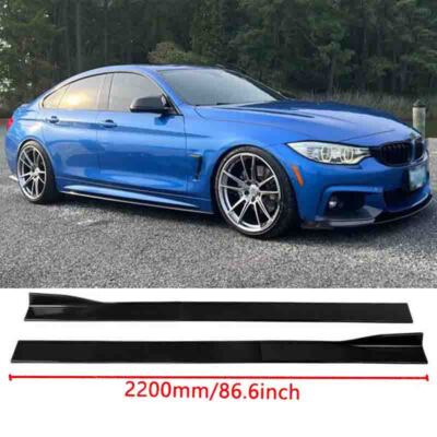 Für BMW F32 F33 F36 4 Series M Sport 2014-2020 Schwarz Glanz Seitenschweller