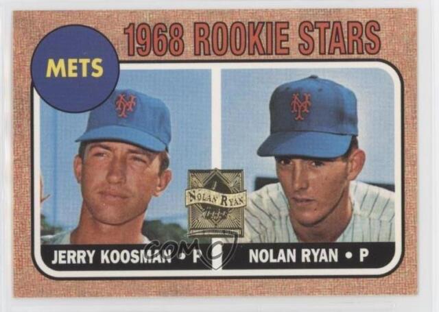 1999 Topps Nolan Ryan Reprints Nolan Ryan Jerry Koosman (1968 Topps) #1 HOF 1999 Topps Nolan Ryan Reprints Nolan Ryan Jerry Koosman (1968 Topps) #1 HOF