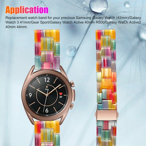 Resin Watch Band Strap For Samsung Galaxy Watch 6 5 4 3 Pro 6 Classic Active 2 1 - Picture 13 of 42