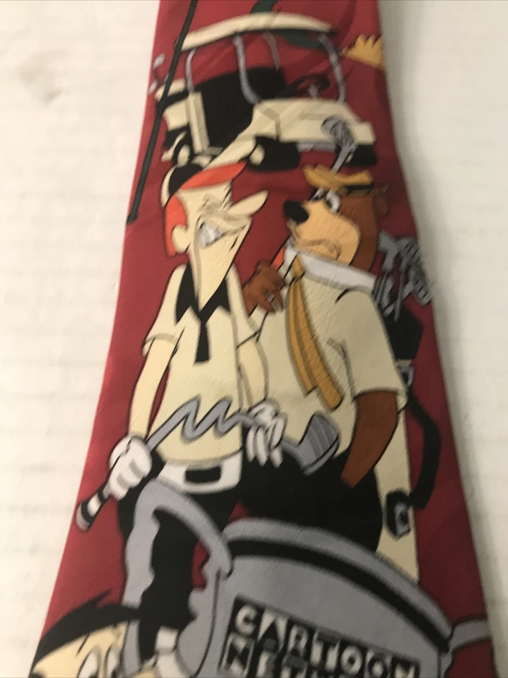 Corbata de cuello de red de dibujos animados de colección, oso yogui, pedernal, supersónicos Foto 3 de 4