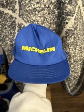 Vintage Michelin Tires Trucker Mesh SnapBack Hat 80s 90s