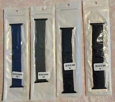 Braided Solo Loop for iWatch Band 38mm/40mm/41mm Men/Women,Stretchy Medium