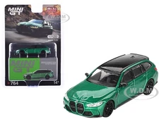 BMW M3 COMPETITION TOURING ISLE OF MAN GREEN 1/64 DIECAST BY MINI GT MGT00764