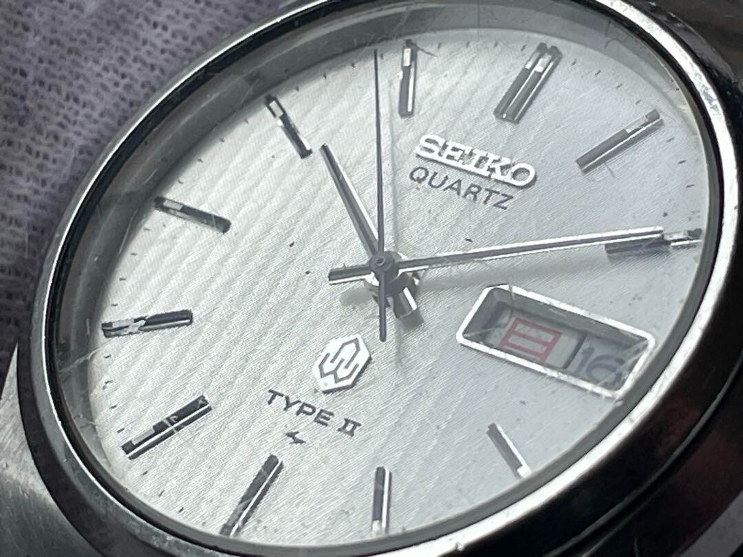 SEIKO TYPR2 4623-8010 Silver Stripe Dial Day Date KANJI Watch 36mm