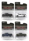 1:64 GreenLight *Set Of Four* 2022 Gmc Sierra 3500Hd Denali Dually Pickup *Nip*