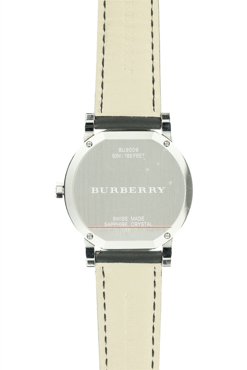 Burberry Mens 'City' Black Dial Leather Strap Watch 05988 | eBay