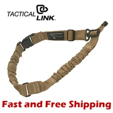 Tactical Link QD 1 & 2 Point Convertible Bungee Tactical Sling - Dark Earth