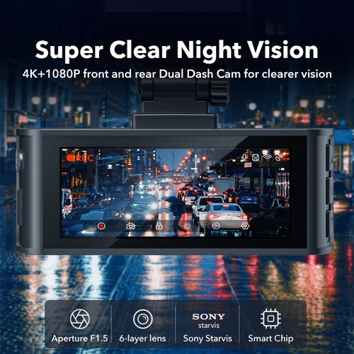 REDTIGER Dash Cam 4K Front and Rear Hardwire Kit,Polarizing Lens and SD Card - Picture 6 of 8