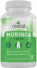 Niwali improve immune function Moring Neem reduces body inflammation 90 capsules