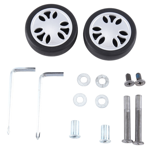 Roues De Rechange Pour Valise - 70mm Extérieur, 6mm Intérieur, 23mm Largeur, Avec Essieux - 4