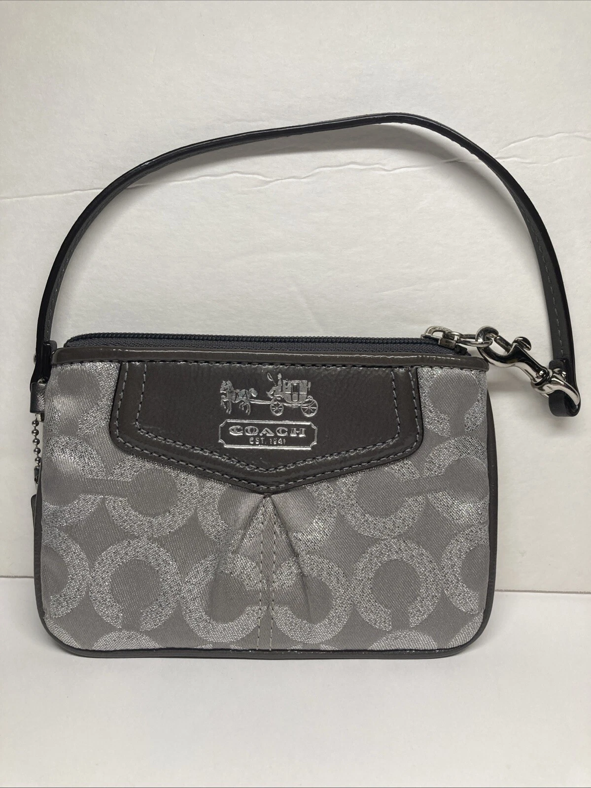 Coach Madison Braccialetto Argento Grigio con Firma C