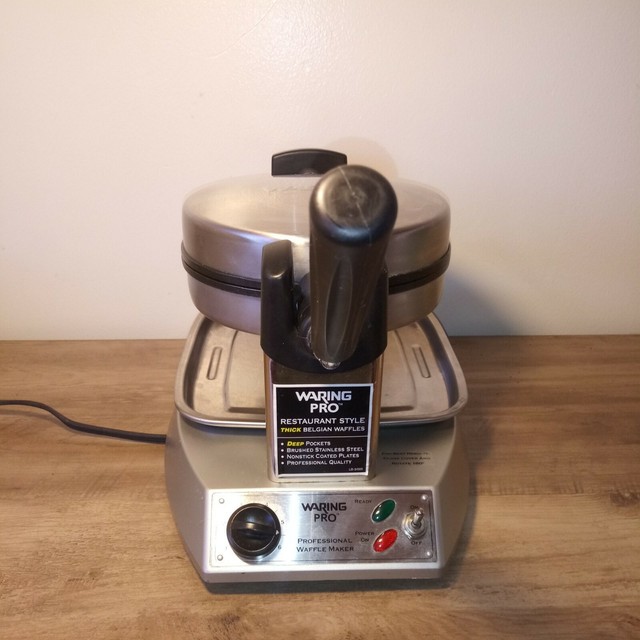 Waring Pro WMK300 Belgian Waffle Maker Brushed Stainless for sale