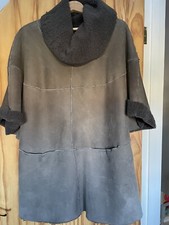 Toast Sheepskin Taupe Grey Small 10/12 Tunic Coat Jacket Gilet Tabard Worn Once