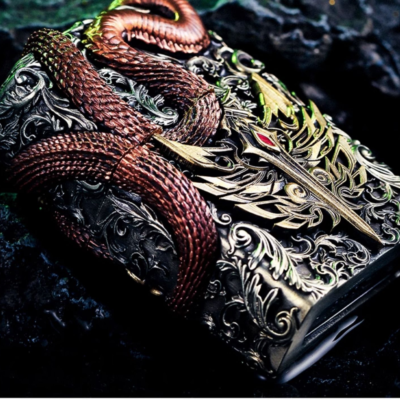 Medusa Luminous Zippo Lighter - Handcrafted Snake Design