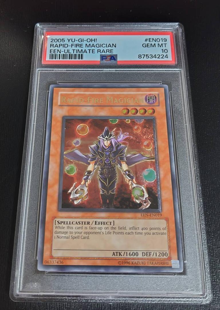 PSA10 RAPID-FIRE MAGICIAN EEN-EN019 Relief Yu-Gi-Oh PSA10 RAPID-FIRE MAGICIAN EEN-EN019 Relief Yu-Gi-Oh