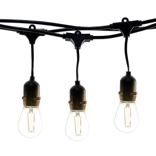 HEAVY DUTY FESTOON E27 IP65 WATERPROOF LED OUTDOOR GARDEN STRING LIGHT LAMP 49FT - Picture 12 of 12
