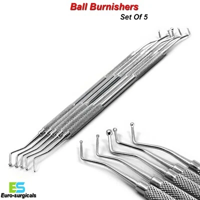 BEADEN® INSTRUMENTS / MEDSPO Dental Composite Amalgam Plastic Filling Ball Burnisher Instruments Restorative