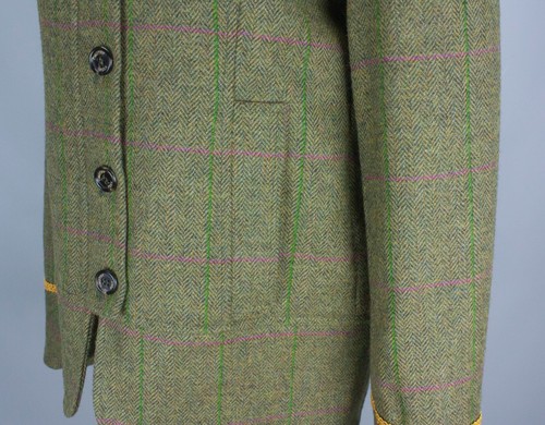 Timothy Foxx Womens Green Tweed Jacket Check & Herringbone Blazer UK Size 12 - Picture 7 of 24