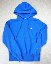 Champion Hoodie Sweatshirt Men's Size Small Light Blue Reverse Weave Heavyweight