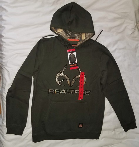 Realtree Deer Assorted Black Grey Green Hooded Hoodie Sweatshirt Size Medium NEW - Picture 25 of 34