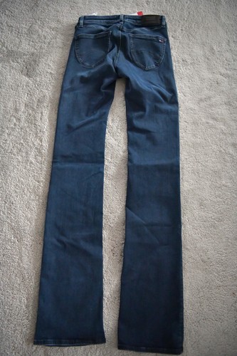 Tommy Hilfiger Jeans Low Rise Skinny Sophie Boot DYSD Dynamic Sea Dark Blue UK8 - Picture 6 of 8