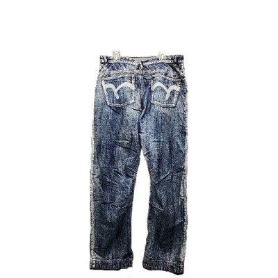 Indigo Red Men's 38x34 Jeans Lux Industrial Baggy Blue Denim 6