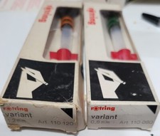 Rotring Variant Drawing Pens x 2  Art 110 080 Art 110 120