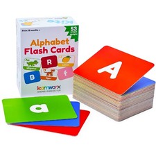 Alphabet ABC Flash Cards for Toddlers 2-4 Years - 52 Flashcards   ABC Cards