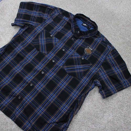 Harley-Davidson Shirt Mens 3XL XXXL Blue/Black 115th Anniversary Limited Edition - Picture 3 of 16