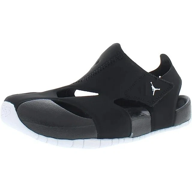 Scarpe sandali Nike Jordan Flare GS unisex taglia 4C nero bianco