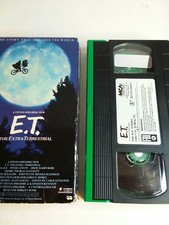 E.T. ET The Extra Terrestrial VHS 1982 Rare Green and Black Tape Spielberg