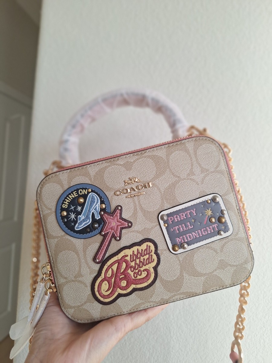 【希少レア】COACH Disney コラボ ボディバッグ ウエストポーチ NWT Authentic COACH DISNEY X BOX Signature Patches Crossbody BAG