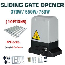 800/1200/2000KG Sliding Electric Gate Door Opener Automatic Motor Kit w/2 Remote