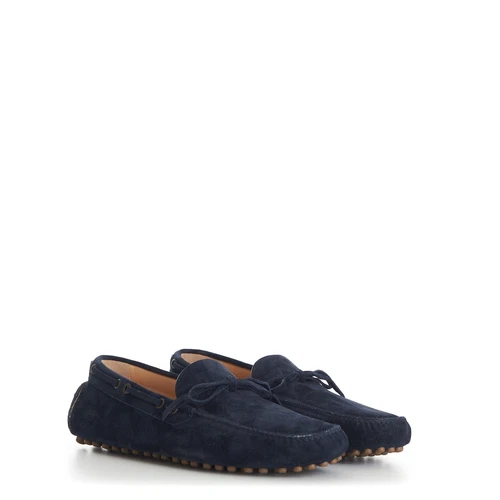 BRUNELLO CUCINELLI 795$ Dark Blue Driver Shoes Moccasin - Suede Calfskin