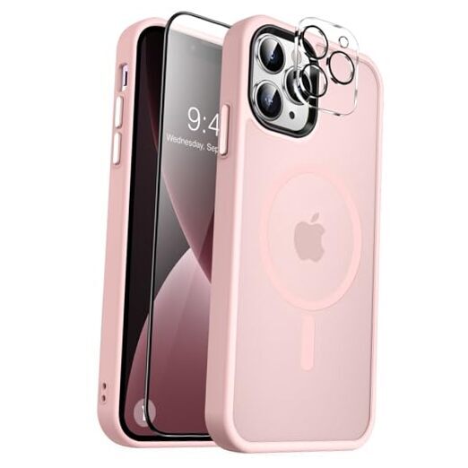 Strong Magnetic for iPhone 13 Pro Max iPhone 13 Pro Max 6.7inch A-Pink