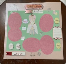 Bridal Shower 2-12 x 12 premade scrapbook page