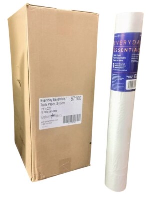 Table Paper - Case of 12 Rolls Graham Beauty - Everyday Essential - 21'' x 225'