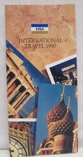 Vintage Visa International Travel 1990 Booklet Currency Exchange Rates Calendar