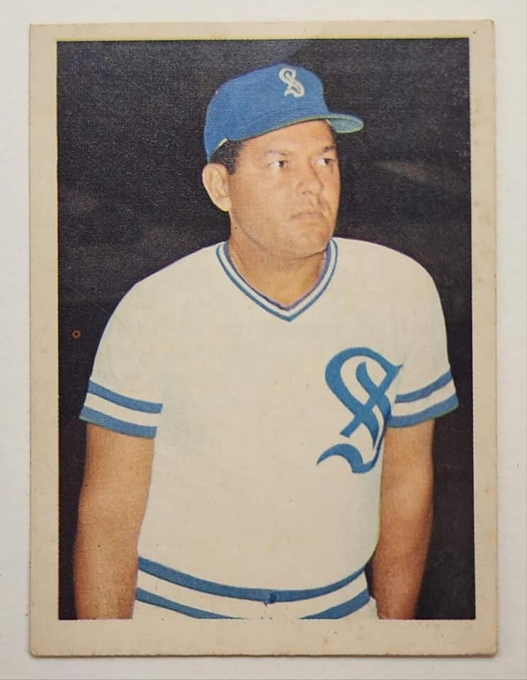 VINTAGE PUERTO RICO BASEBALL CARD / GERMAN RIVERA / CANGREJEROS 1972 SEASON