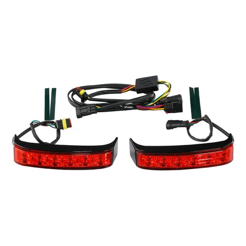 LED Saddlebag Run Brake Turn Signal Lights Fits For Harley Ultra Limited 14-23 - Picture 8 of 12