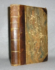 Antique Decorative Leather Book James Fenimore Cooper Satanstoe 1st Ed. 1845