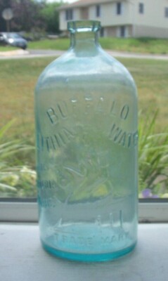 NICE AQUA MINERAL WATER EMBOSSED, BUFFALO LITHIA WATER NATURES MATERIA MEDICA