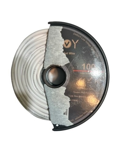 Zarioy 100 Feet 18 AWG 2 Conductor Premium Speaker Wire Low Voltage Fire Resist - Picture 2 of 2