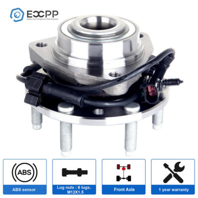 ECCPP 1Pc Wheel Hub Bearing Front For Chevy Trailblazer SSR GMC Envoy Saab 9-7X