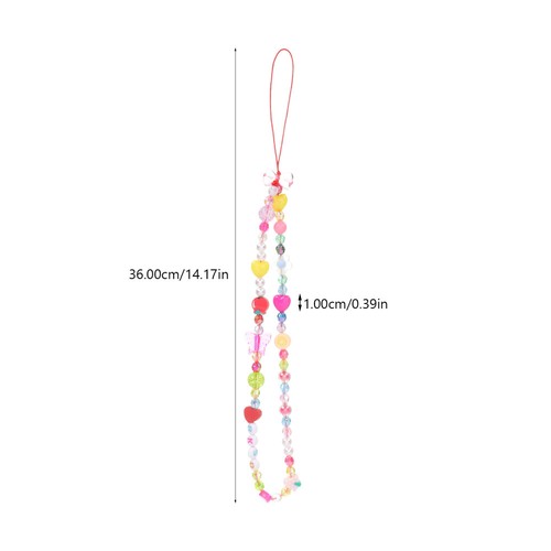 2 Pcs Colorful Phone Pendant Phone Hand Charm Beaded Phone Charm - 第 4/12 張圖片