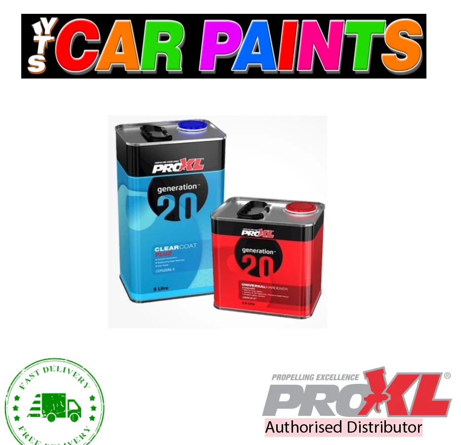 PRO XL ProXL Clear Coat Plus 5L & Universal Hardener 2.5L, 7.5L Kit