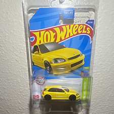 Hot Wheels '99 Honda Civic Type R (EK9) 1:64 Yellow Diecast Unopened 125/250