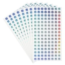 1024 szt. naklejek QC Pass, etykiety zatwierdzające kontrolę jakości 0,4 cala, laser