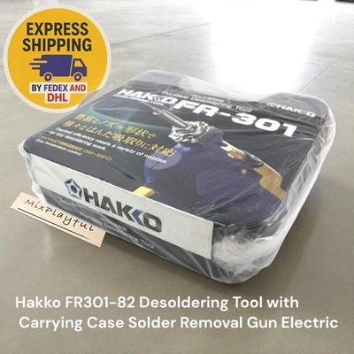 Hakko FR301-82 Desoldering Tool with Carrying Case Solder Removal Gun Electric