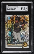 2022 Bowman Chrome Prospects Shimmer Refractor Yendry Rojas SGC 9.5 Mint+ 09ou